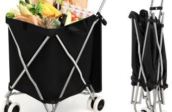 Notre test du COSTWAY Chariot de Courses 90 L Structure en X
