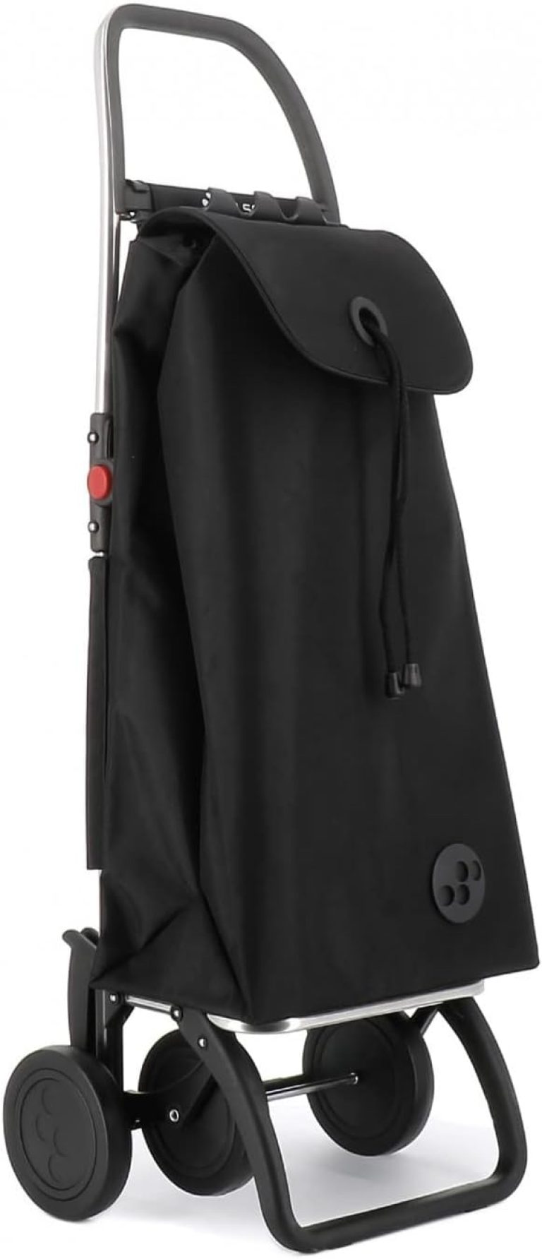 Rolser I-Max MF, chariot de courses pliable 2 et 4 roues, sac format sac à dos, Noir