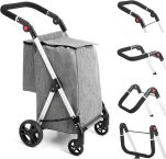 Notre test du LEUYA ABC Chariot de Courses 46 L 4 Roues